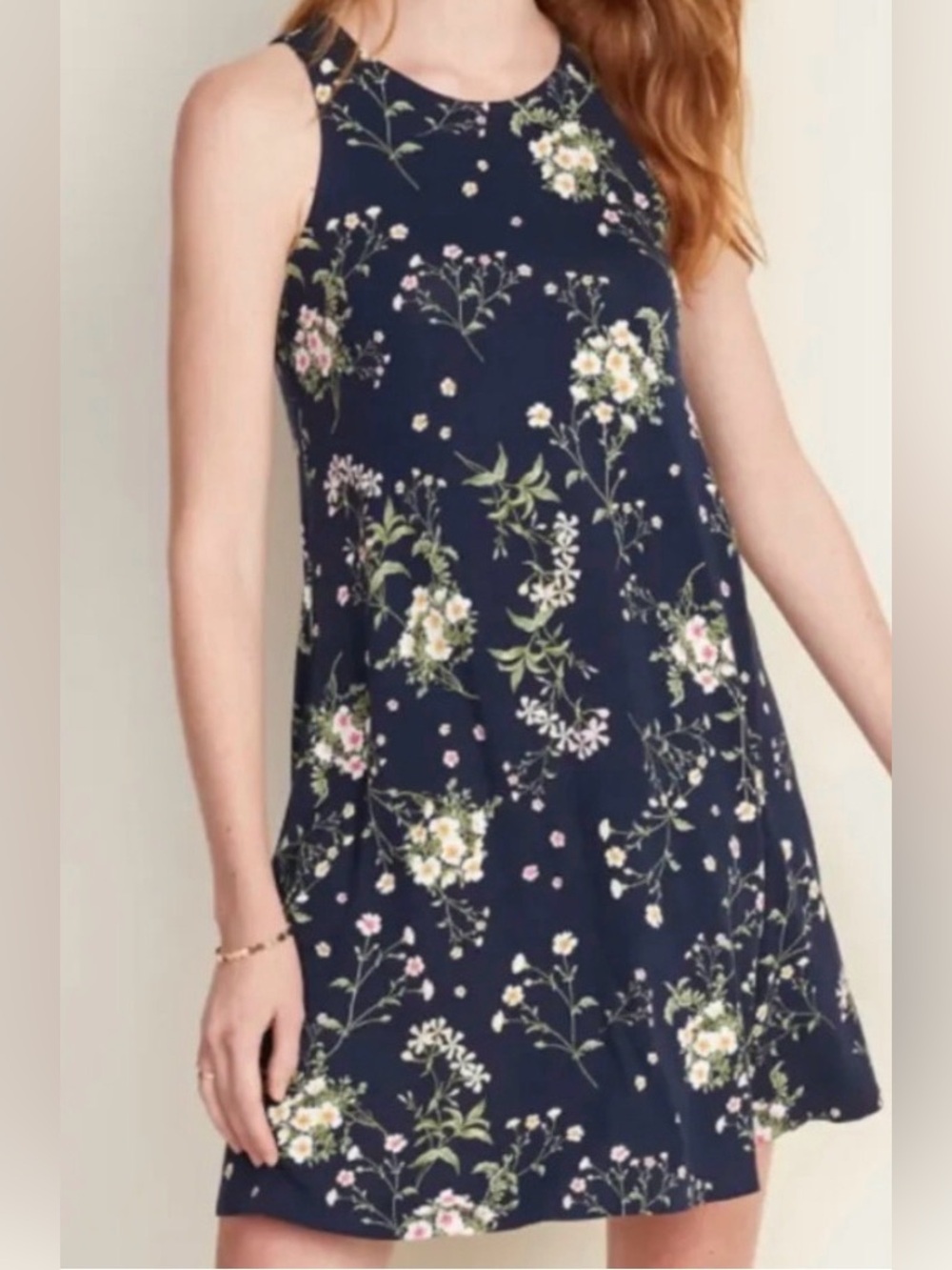 Old Navy Floral Sleeveless Swing Dress Size M